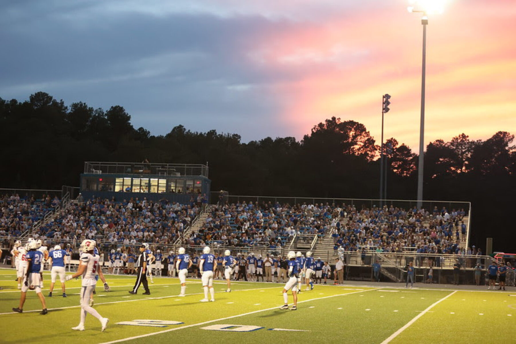 Grace Cougar Football Celebrates With A Win Grace